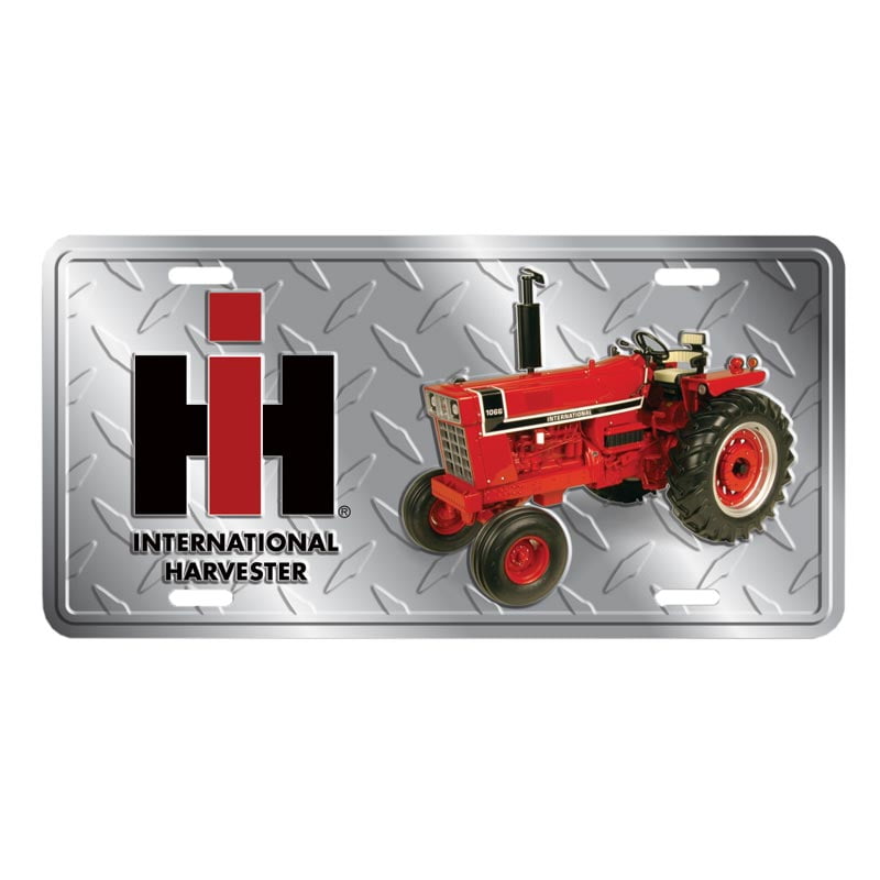 Diamond Plate International Harvester License Plate 