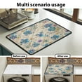 thumbnail image 7 of ZIATUBLES Washing Machine Dust Cover Pad Washer and Dryer Top Protector Mat for Laundry Room Kitchen Versatile Home Decor Accessories, 24 x 19.7 Inch, Retro Hummingbird Flower, 7 of 7
