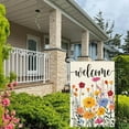 thumbnail image 4 of Spring Summer Floral House Flag 28x40 Inch Double Sided Outside Welcome Wildflower Daisy Outdoor Seasonal Decorative Large Garden Flag Decor 1-28, 4 of 6