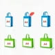thumbnail image 3 of Bolsa no tejida en blanco, gruesa, para llevar, para zapatos, para hacer compras, para embalaje de bolsos, 3 of 4