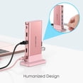 thumbnail image 6 of LENTION USB C Docking Station with 100W PD,HDMI,Gigabit Ethernet,USB 3.0/2.0 Adapter Compatible MacBook,Windows,Chrome(D53,Rose), 6 of 12