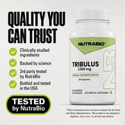 NutraBio Tribulus Terrestris Extract Supplement - Tribulus Terrestris for Men and Women- Natural Vitality Booster, 90 Capsules