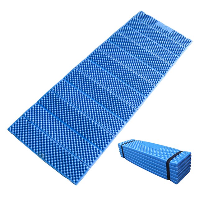 Colchoneta para acampar de 190x57cm, colchoneta para acampar de espuma ultraligera, asiento plegable para playa