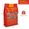 thumbnail image 4 of Costway 20lbs Apple Wood Pellets All-Natural for Smokers Pellet Grills BBQ Roast, 4 of 9