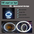 thumbnail image 2 of Anillo de luz LED COB para coche, Chips de alto brillo, blanco frío/azul hielo, Diseño Artesanal, luz de ambiente, 2 piezas, CC de 12V, 2 of 3