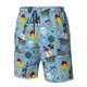 thumbnail image 4 of Balery Pirate Marine Animals Traje de Baño Estilo Hawaiano para Hombre, Shorts de Secado Rápido con Bolsillos-Large, 4 of 6