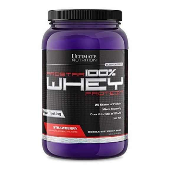 Ultimate Nutrition Prostar Whey Protein Powder-Strawberry, 2 lb.