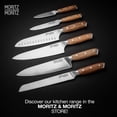 thumbnail image 7 of 5-Inch Chef’s Utility Knife – German Steel Kitchen Knife with Acacia Wood Handle – Precision Cutting Knife for Meat, Veggies & More, 7 of 7