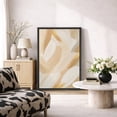 thumbnail image 2 of Framed Canvas Print Neutral Abstract Wall Art Beige MInimalist Decorative for Living Room Bedroom - 24"x36" BLACK, 2 of 8