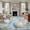 Blue, variant on 6'x9' Area Rugs, Coastal Starfish Indoor Outdoor Area Rug for Living Room Bedroom, Summer Beach Nautical Shell Coral Washable Bathroom Rugs Kitchen Floor Carpet Mats Home Decor Aesthetic