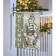 thumbnail image 5 of Welcome Winter Gnome Green Decorative Garden Flag, Christmas Snowflakes Pine Tree Get Cozy Yard Outside Decorations, Seasonal Farmhouse Burlap Outdoor Small Home Decor Double Sided 12.5x18, 5 of 6