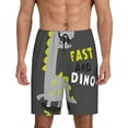 thumbnail image 3 of Lsque Cute Dinosaur Mens Sleep Pajama Shorts,Short Pajama Pants, Cotton Ultra-Soft Knit-XX-Large, 3 of 9