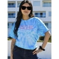 thumbnail image 2 of Worry Less Smile More Banner Tie Dye Cyclone Women -Image by Shutterstock, Female Medium, 2 of 4