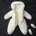 thumbnail image 6 of LIJCC Toddler Snowsuit Kids Baby Boys Girls Waterproof Windproof Snow Suits Winter Clothes Faux fur Hooded Jumpsuit Outdoor Down Romper Coat Outwear, 6 of 7
