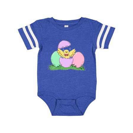 

Inktastic Cute Easter Chick Hatching from Egg Gift Baby Boy or Baby Girl Bodysuit