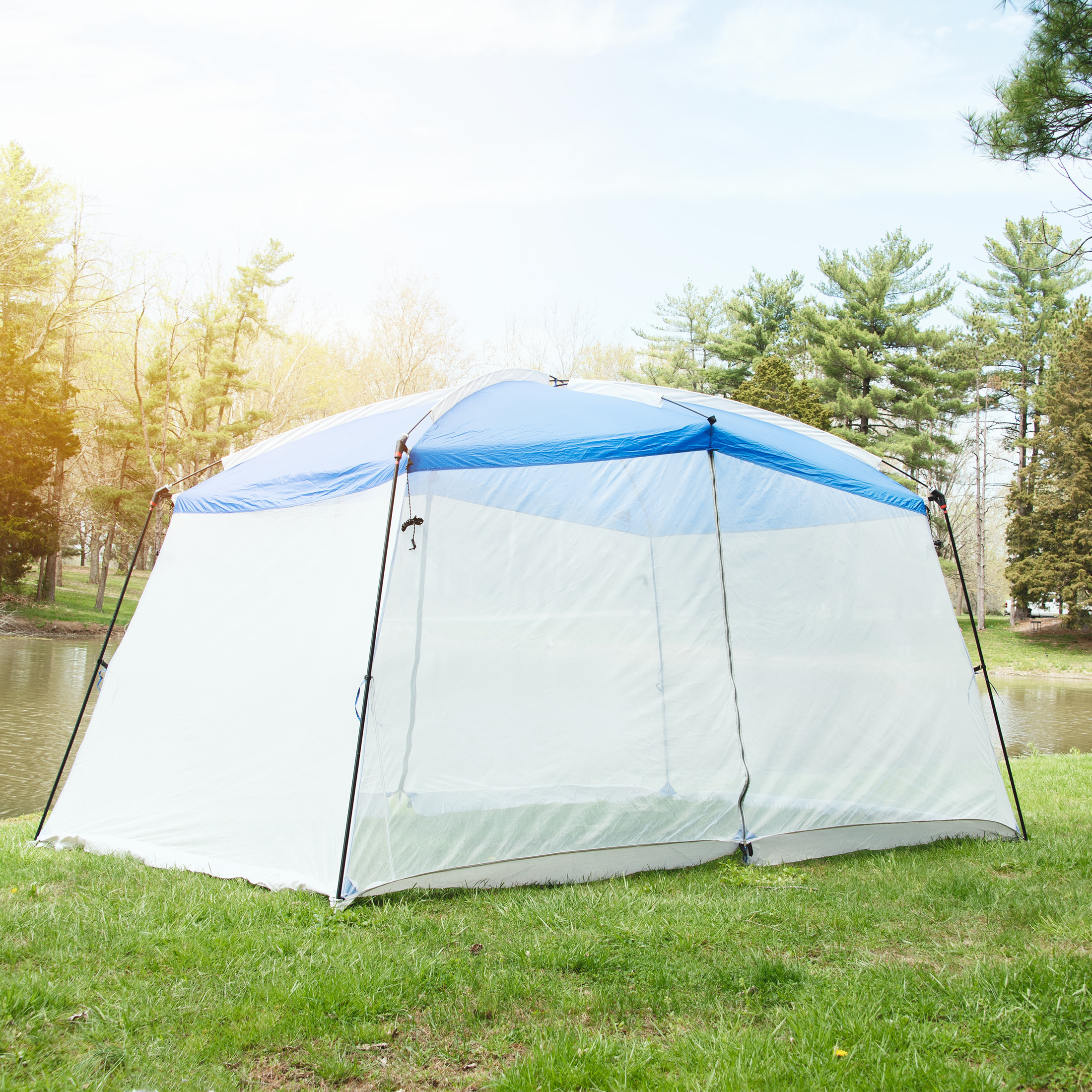 Ozark Trail Screen House Tent, Blue, 13 ft x 9 ft x 84 in - image 3 of 8