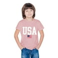 thumbnail image 5 of UQJfacai Girls Boys 4th of July USA Shirt American Flag Patriotic T-Shirt Independence Day Outfit for Kids 3-10 Years, 5 of 7