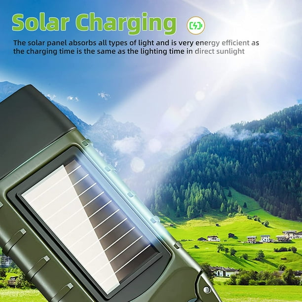 Paquete De 4 Linternas De Manivela Para Emergencias En El