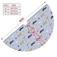 thumbnail image 3 of Cauagu 48" Christmas Tree Skirt Dogs Are Running Pattern Christmas Tree Decorations Tree Mat for Xmas Decorations Occasion Holiday Home Decor -48", 3 of 7