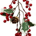 thumbnail image 3 of Big Clearance! Artificial Christmas Greenery Red Berry Garland Home Decoration, for Indoor Outdoor Holiday New Year Fireplace Mantel Table Decoration, 3 of 6