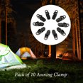 thumbnail image 4 of Paquete de Herramientas de 10 Clip de abrazadera Toldo de Lona Snap Hangers Carpa Supervencia de campamento en Apriete HerramientA, 4 of 7