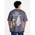 thumbnail image 3 of Pabst Blue Ribbon Men's and Big Men's Halloween Front and Back Graphic Tee, Sizes S-3XL, 3 of 5