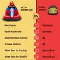 thumbnail image 3 of Lumiparty 6V Bumper Car for Toddlers 2-6, Electric Bumper Vehicle Ride-on Toy Car with 360° Spin, LED Lights, Music & Dual 15w Motors - Fun Ride on Car for Kids, Red, 3 of 8