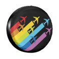 thumbnail image 1 of Random Airplanes Pattern Spare Tire Cover for Hummer Custom Aviation Fighter Pilot Car Wheel Covers 14-17hh, 1 of 5