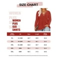 thumbnail image 6 of CASSIE LIZ Womens Tops Plus Size Long Sleeve Shirts Fall V Neck Caramel Tunics Fashion Loose Fit Tee Waffle Knit Winter Blouses Casual Pullovers XL 14W 16W, 6 of 6