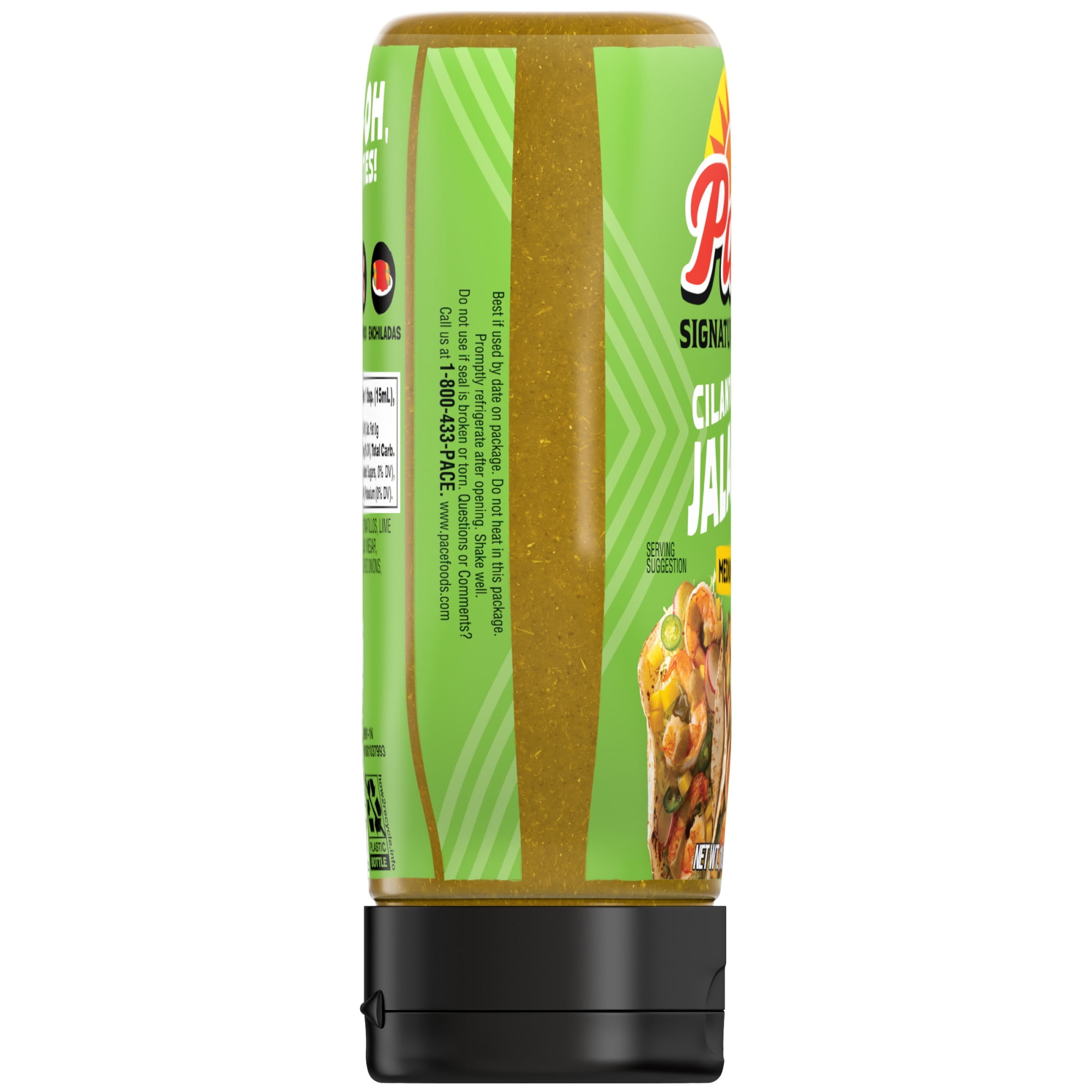 Pace Cilantro Jalapeno Lime Signature Sauce, 10.4 oz Bottle
