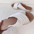 thumbnail image 2 of Samickarr Summer Slippers For Women Indoor And Outdoor Wide Women Flats Shoes Denim Open Toe Slippers Breathable Comfortable Shoes Roman Sandals, 2 of 4