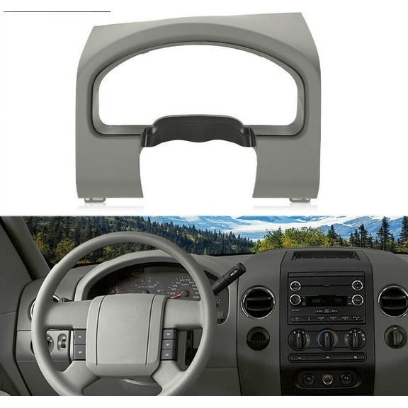 Fit For 2004-2008 Ford F150 Instrument Cluster Speedometer Dash Bezel Trim Gray