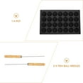 thumbnail image 4 of Takoyaki Pan Cast Iron Japanese Style with 28 Nonstick Compartments, Includes 2 Forks for Perfect Octopus, 4 of 7