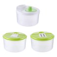 thumbnail image 6 of Ovzne Salad Spinner Lettuce Dryer, One-handed Easy Press Large Vegetable Dryer Salad Mixer with Retractable Pusher and Brake Button for Greens, Herbs, Berries, Fruits, 6.3 QT, 6 of 9