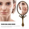 thumbnail image 3 of Miangastore Miroir de Maquillage Rétro Pliable Miroir Portable avec Poignée, 3 of 9