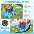 thumbnail image 3 of GVN Inflatable Water Slide Bouncer, Wet Dry Combo Jumping Castle for Outdoor, Kids, Yard, Multicolor, 3 of 7
