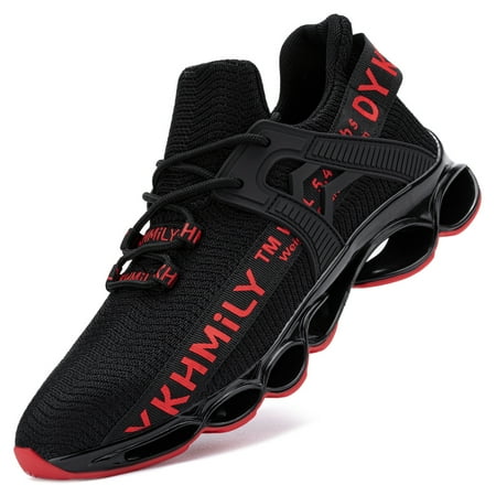 

DYKHMILY Steel Toe Work Shoes for Men Lightweight Slip Resistant Safety Shoes Comfortable Breathable Running Sneakers