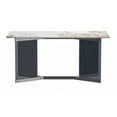 thumbnail image 6 of LeisureMod Oryn 71" Rectangular Dining Table Indoor Modern Kitchen Table with Sintered Stone Wide Top and Stainless Steel Base in White Grey, 6 of 9