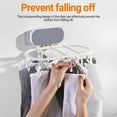 thumbnail image 4 of Cheers US Foldable Clip Hangers with Drying Clips, Underwear Hanger with Clips, Plastic Laundry Clip and Drip Drying Hanger for Socks, Bras, Lingerie, 4 of 7
