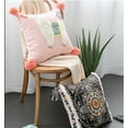 thumbnail image 4 of Fennco Styles Woven Llama Indoor Throw Pillow - Square 17 x 17 Inch Decorative Pink Pillow for Couch, Bedroom and Living Room DÃ©cor - Llama Decorative Pillows with Case and Insert, 4 of 4