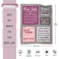 thumbnail image 2 of LHSHID Boss Lady Gifts for Women Throw Blanket Best Boss Day Birthday Gifts for Women for Bosses Female Supervisor Managergifts for Women Boss Lady Appreciation Day Gift Blanket, 2 of 7