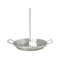 thumbnail image 2 of BBQ Vertical Skewer Pan Gyro Spit Stand for oven, Al Pastor Shawarma Skewer for Grill, El Pastor Hack for Tacos Al Pastor Chicken, Brazilian, Stainless Steel, with 8",10" and 12" stick, 2 of 8