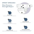 thumbnail image 3 of The Honest Company, Clean Conscious™ Overnight Diapers, Cozy Cloud + Star Signs, Size 6, 34 Count Club Box, 3 of 8