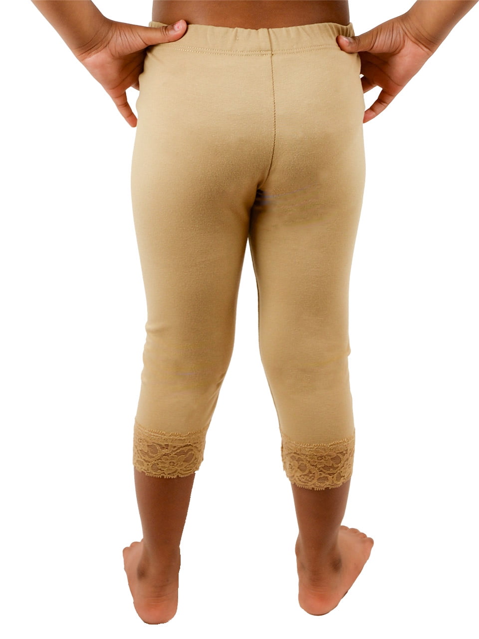 Toddler capri leggings with lace trim cheap