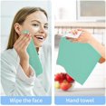 thumbnail image 7 of Cyan Color Washcloth 12x12in Set, 4 Pack Absorbent Cotton Towel Square Kitchen Dishes Towels, Soft Cleaning Face Hand Towel Fast Drying, 7 of 7