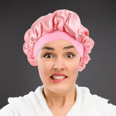 ULTNICE Sleep Hair Bonnet for Women Pink Round Edge Hair Cap for All Seasons 1Pack