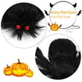 thumbnail image 5 of 59" Halloween Giant Spider Decorations, Scary Fake Spider with Tarantula Mega Spider Web and Flexible Legs, for Outdoor, Indoor, Haunted House, Porch, Yard, Black, 5 of 8