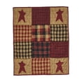 thumbnail image 3 of Yardvibe 4th of July Vintage Blanket, 27.55x39.37 Inch Independence Day Five-Pointed Star Checkered Print Flannel Blanket, Patriotic Retro Throw Blanket for Home Bedroom (A), 3 of 6