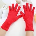 thumbnail image 1 of Gants Texto à Écran Tactile Mode Extérieur Hommes Femmes Mitaines Chaudes en Tricot d'Hiver Gants Unis Golves Étudiants Extérieur Équitation Randonnée Mitaines, 1 of 4