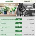 thumbnail image 2 of .” Grow Lights for Indoor Plants K LEDs Full Spectrum Indoor Plant Light with H Timer Color Modes Under Cabinet Growing Lamp with ft Power Cord (Head), 2 of 7